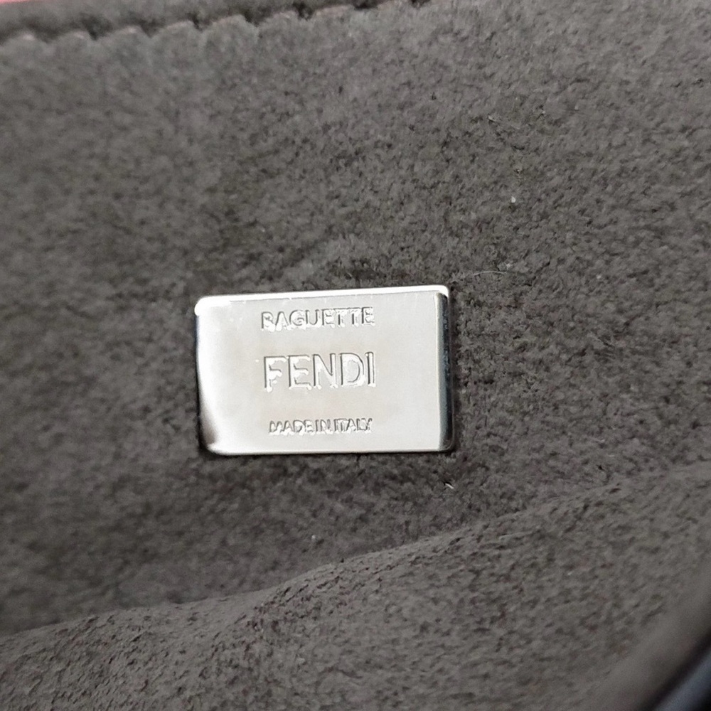 Fendi Monster Micro Baguette in Pink leather - Picture 10 of 13